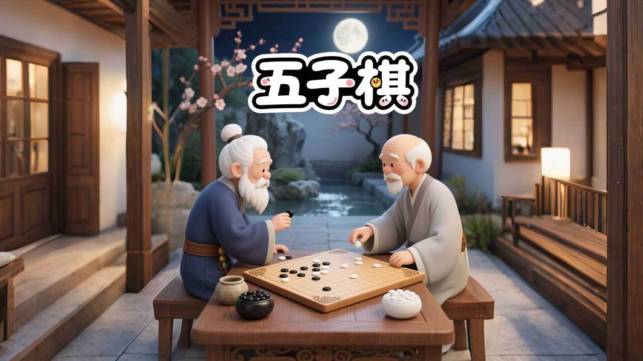五个子连珠五子棋