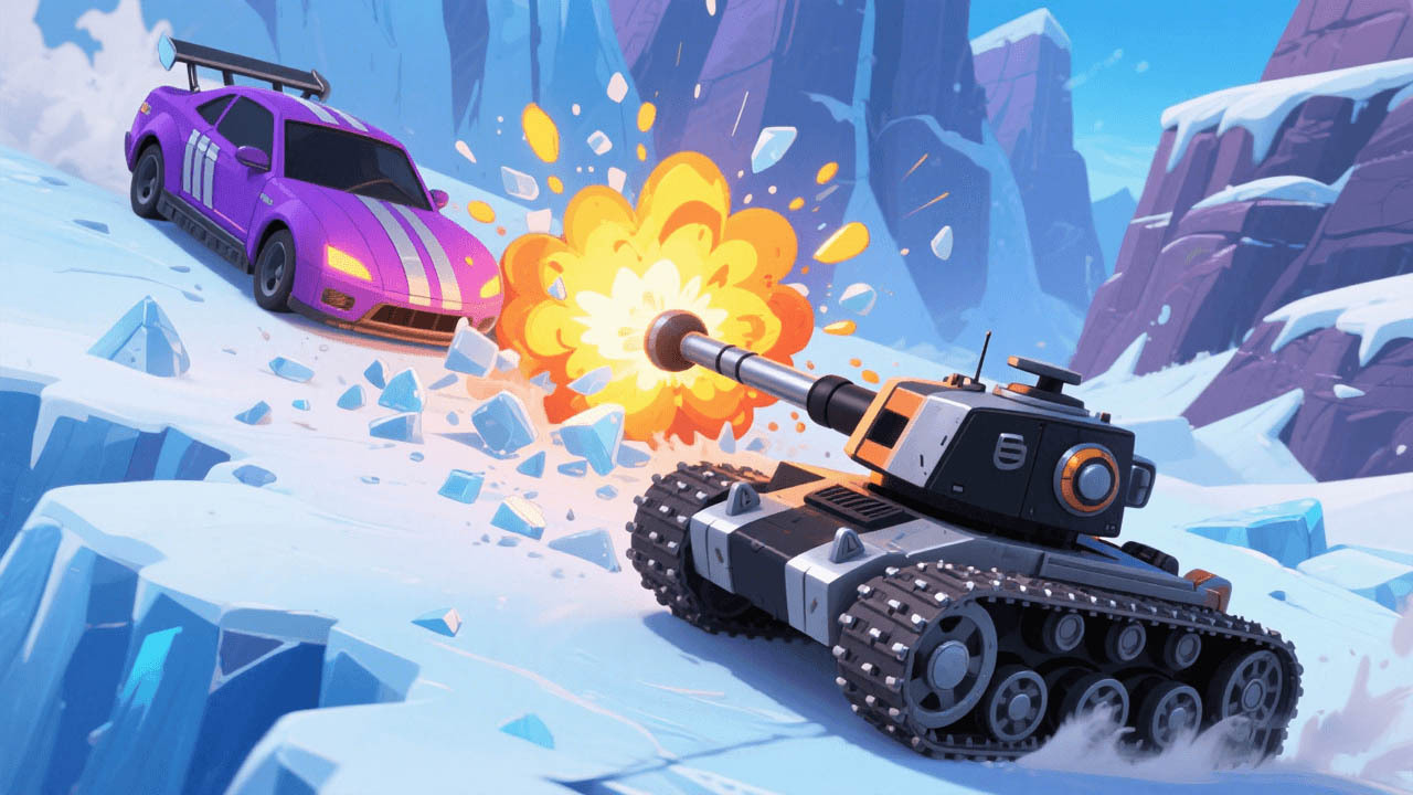 赛车冲撞坦克乱斗