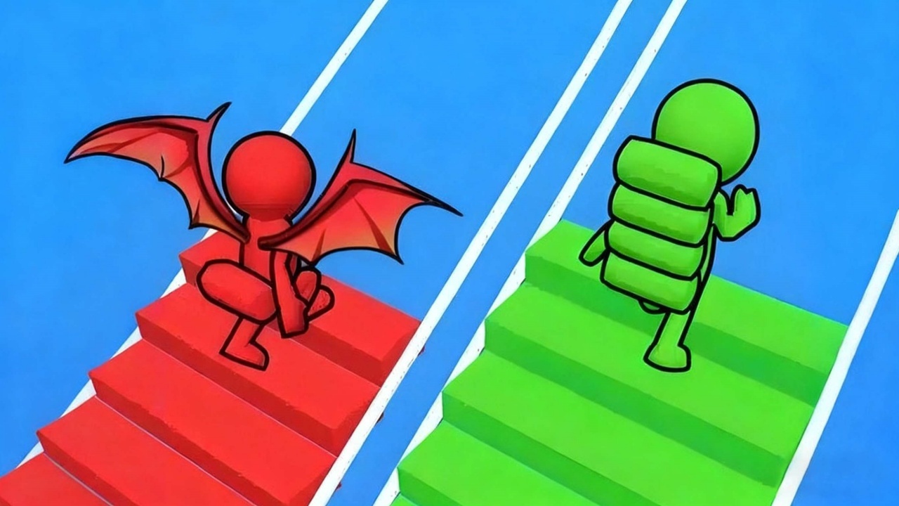 搬砖搭桥跑酷小游戏