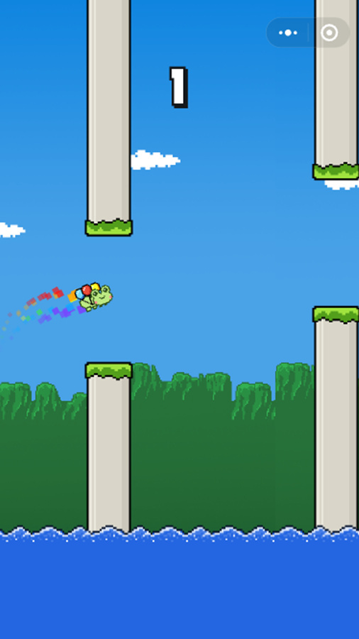 跳跃青蛙小游戏