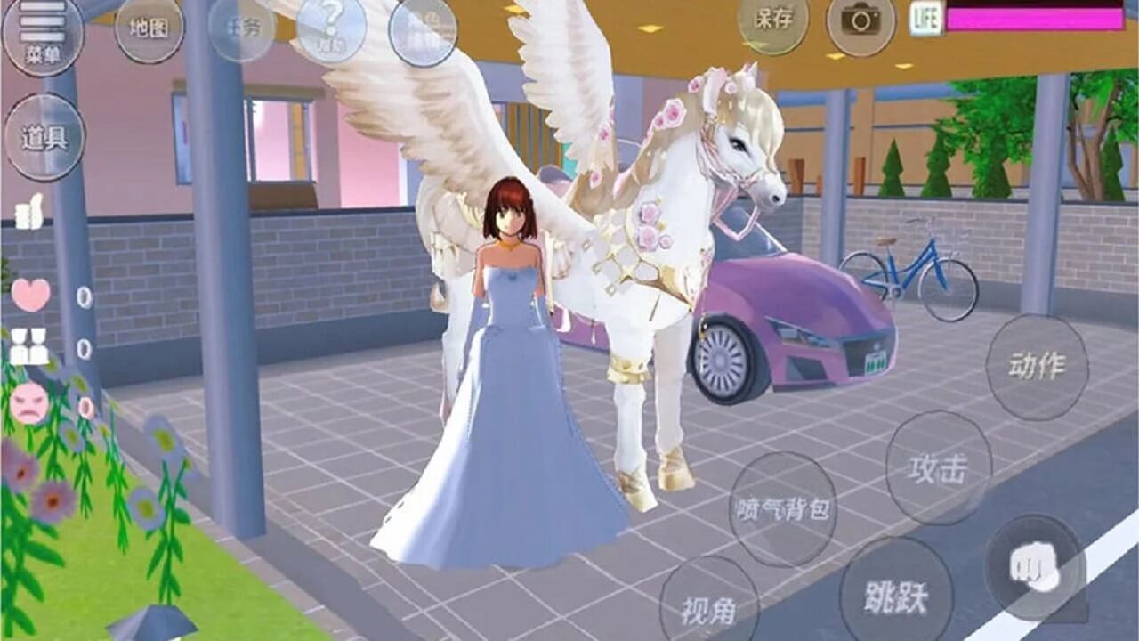 樱花少女跑酷模拟