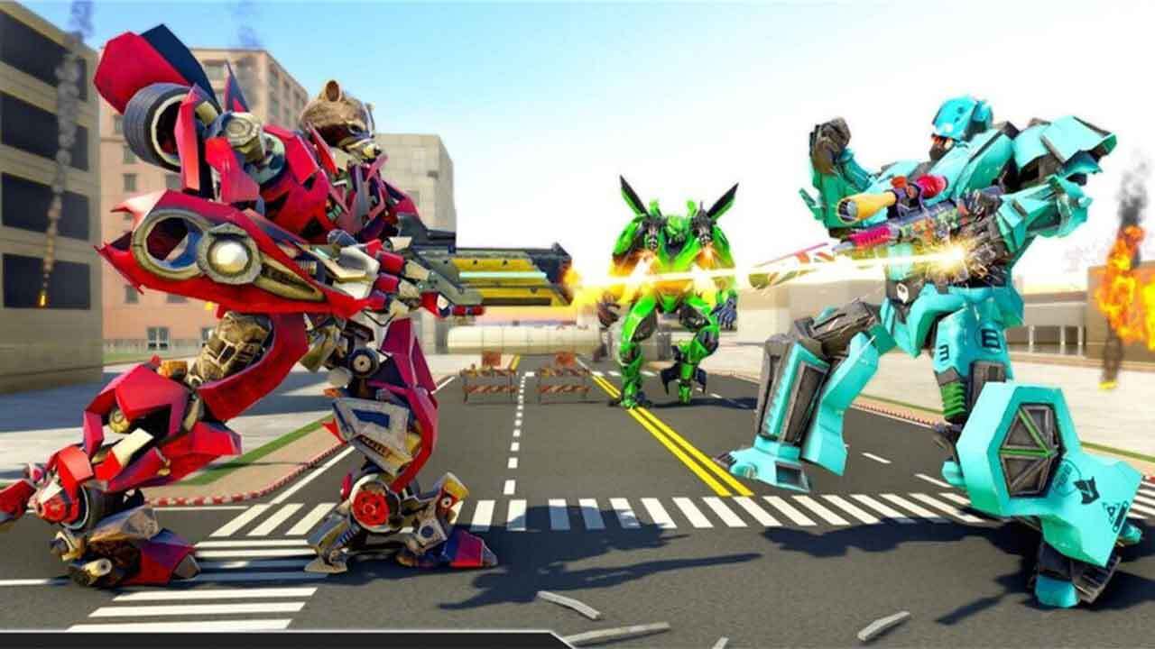 变形机甲射击游戏