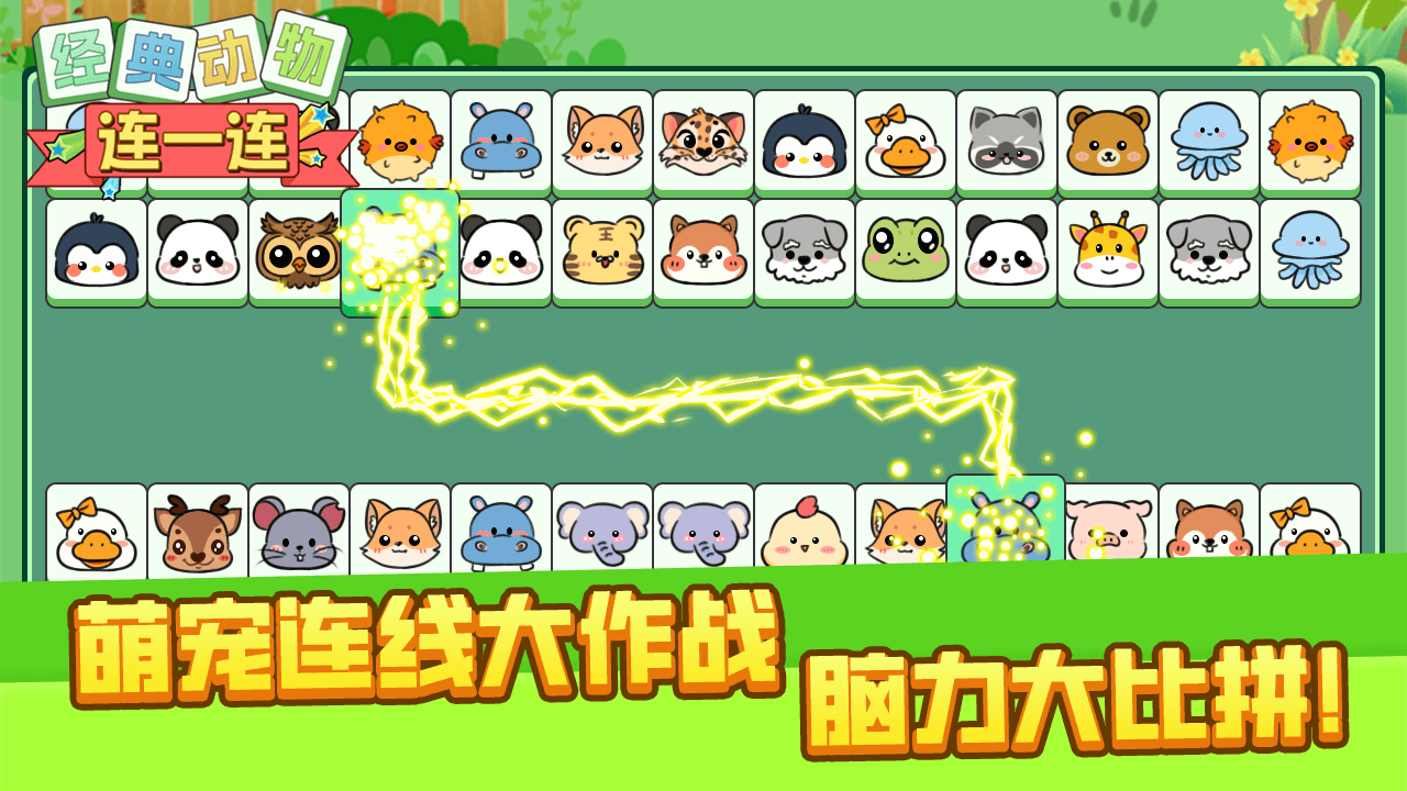 经典动物连一连